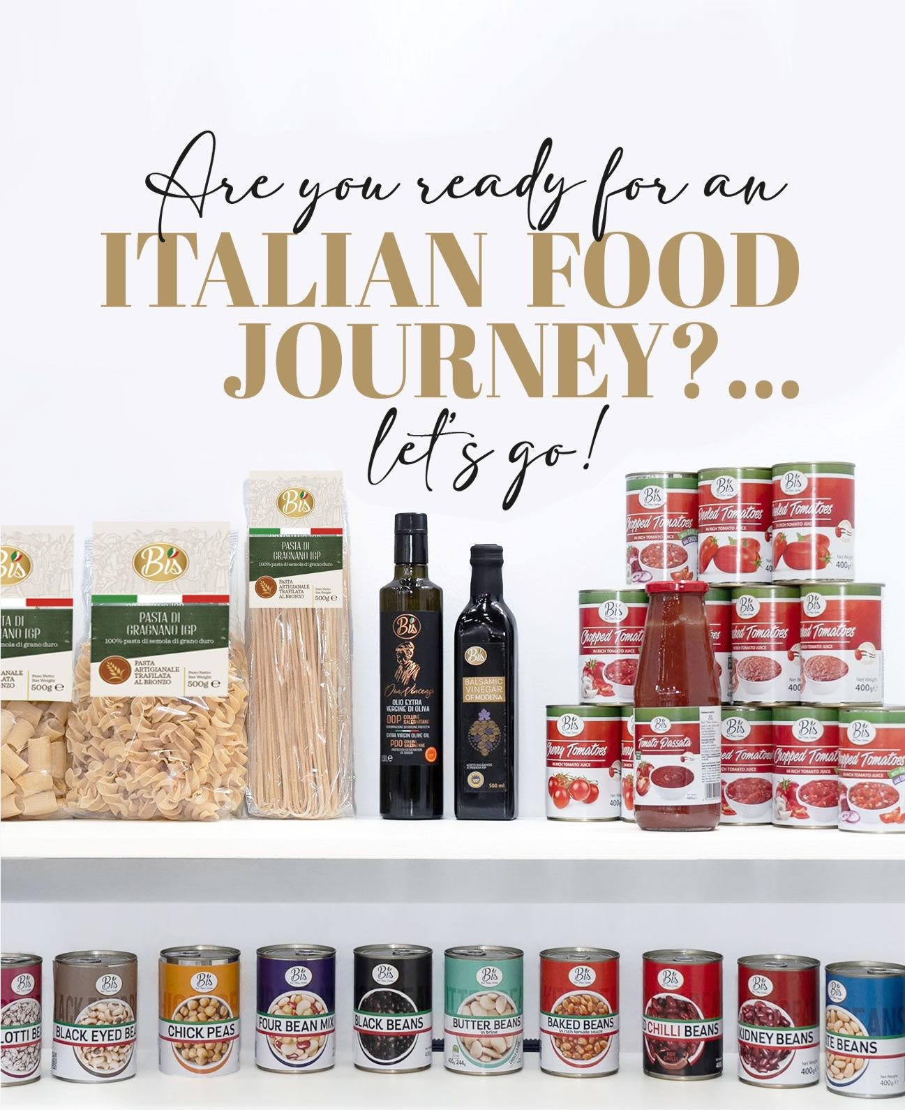 Prodotti Best Italian Selection: pasta, pomodori pelati, olio e vino