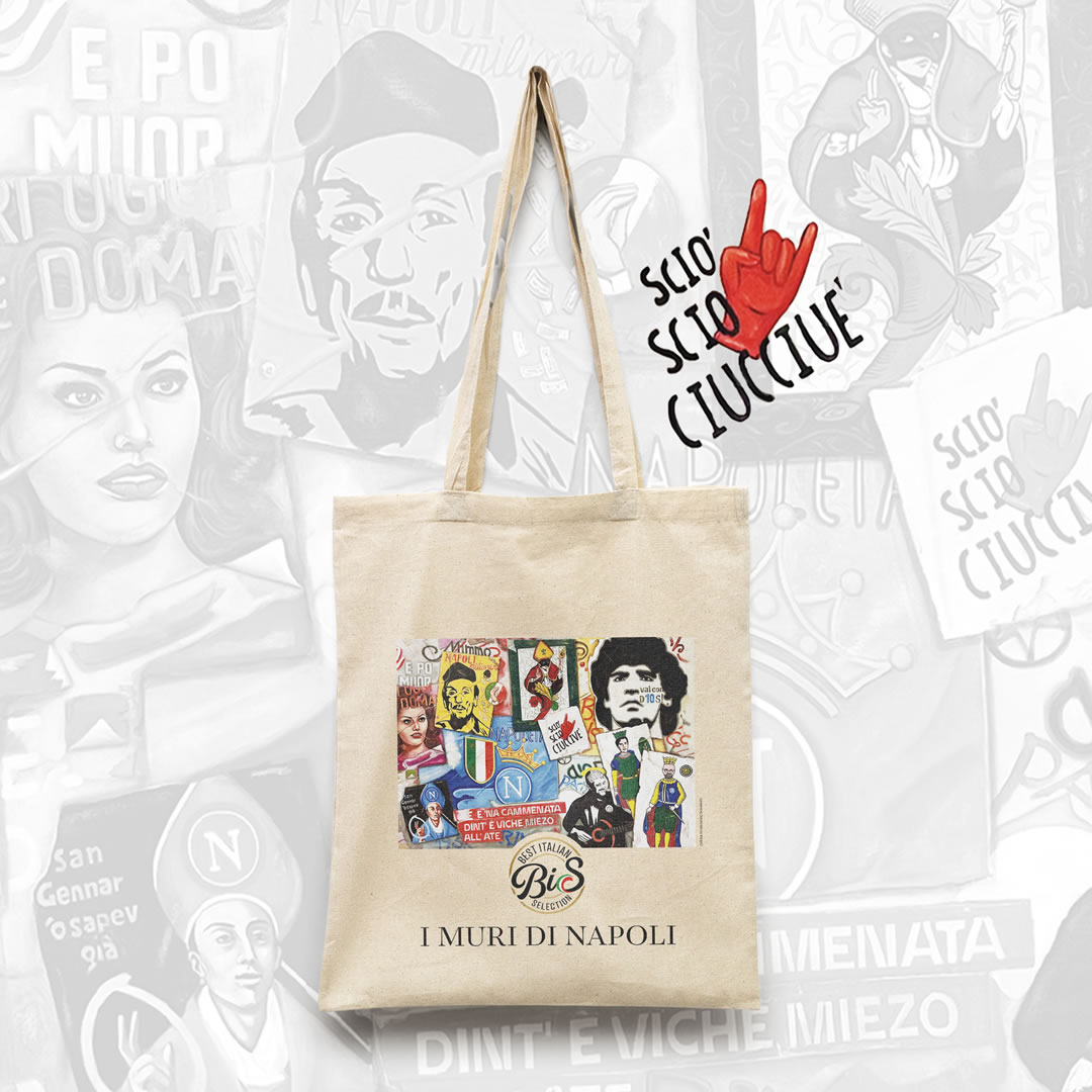 Shopper in cotone 100% – “I Muri di Napoli”